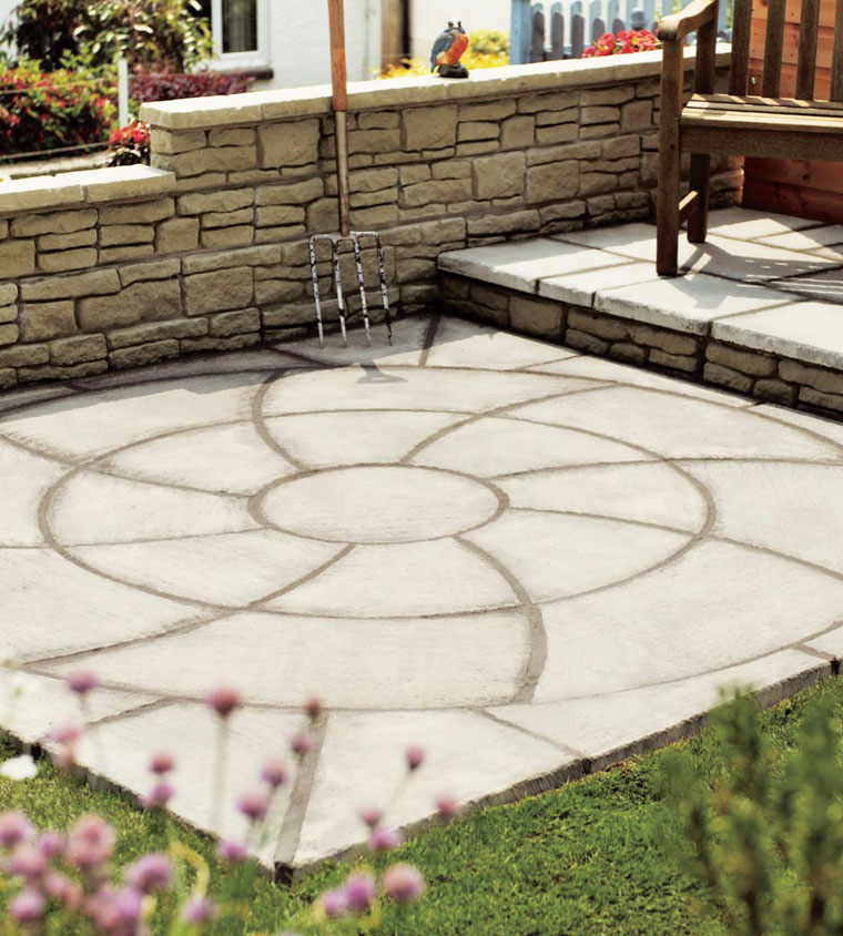 Laid Catherine Wheel Patio