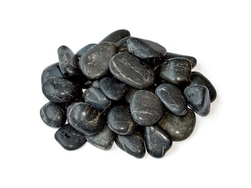 ebony polished pebble