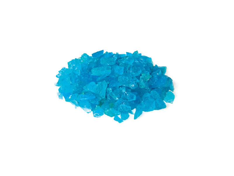 turquoise crushed glass