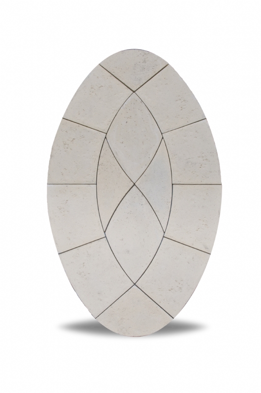 Piccolo Oval, Baroque, patio pacs, patio kits Bowland Stone