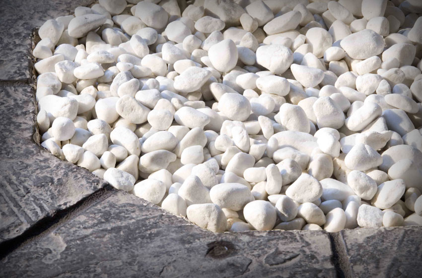 White Pebbles.