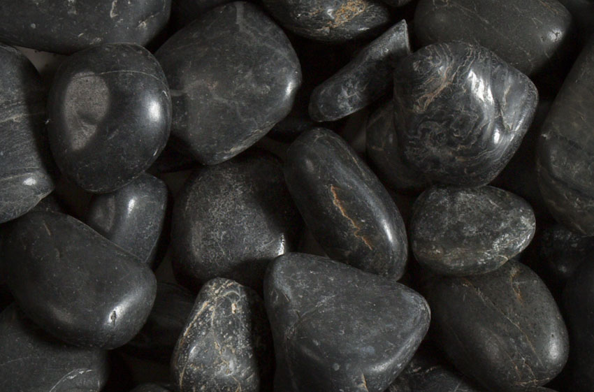 ebony polished pebble