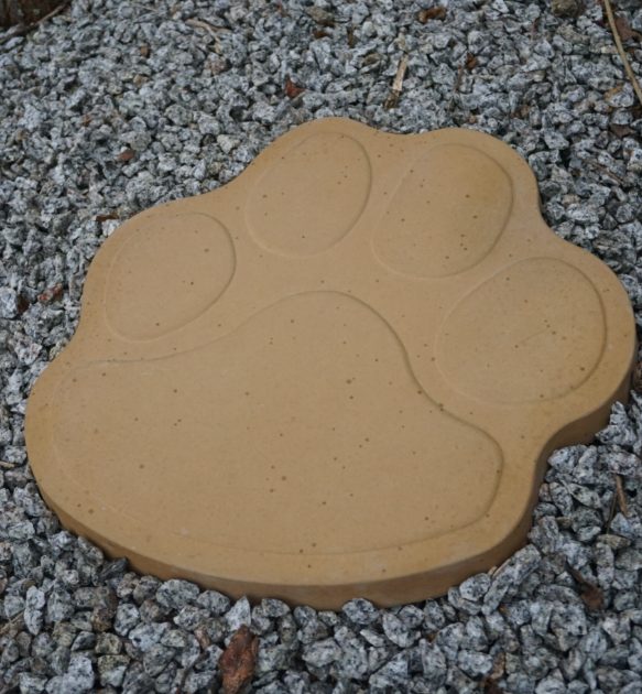 Paw Print Stepping Stone