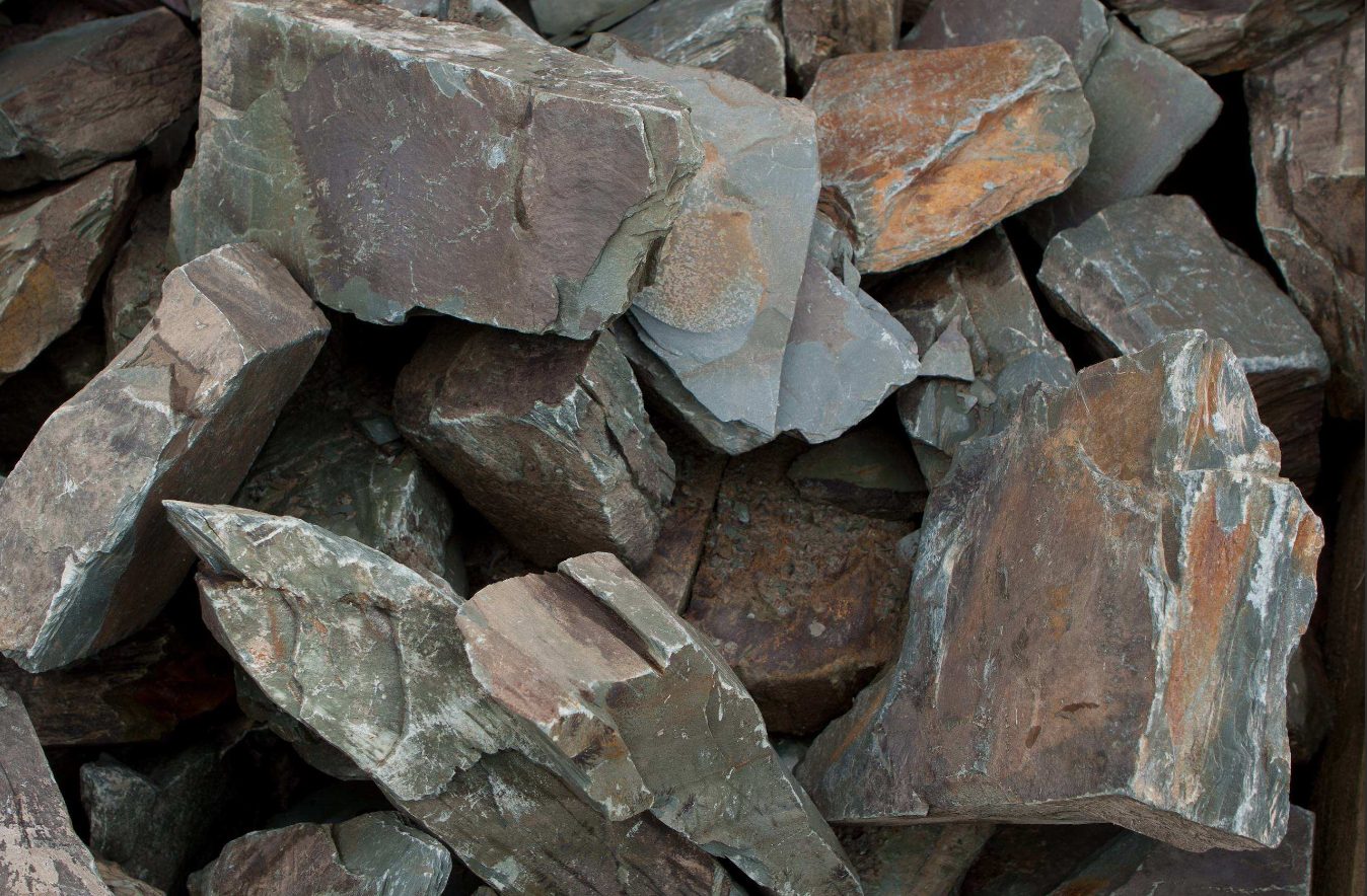 Green Slate Rockery