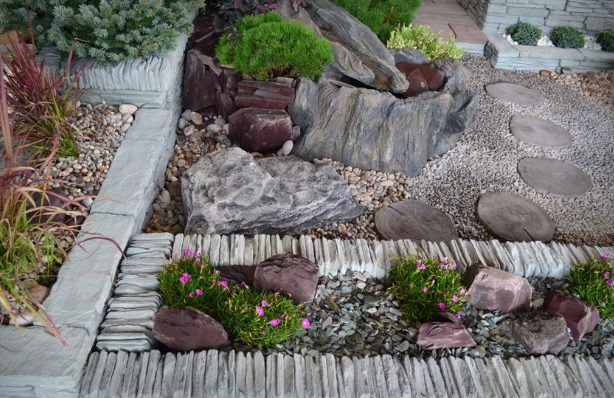 Plum Slate Rockery